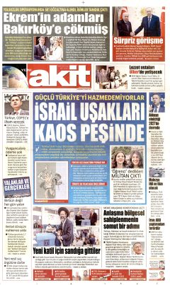 Yeni Akit Gazetesi Manşetleri
