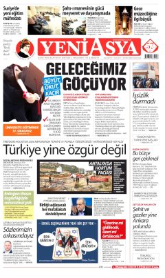 Yeni Asya Gazetesi Manşetleri