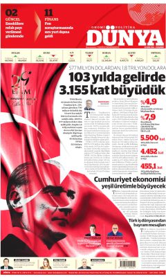 Dünya Gazetesi Manşetleri