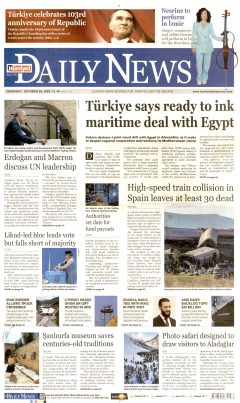 Hürriyet Daily News Gazetesi Manşetleri