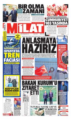 Milat Gazetesi Manşetleri