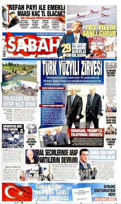 Sabah Gazetesi Manşetleri