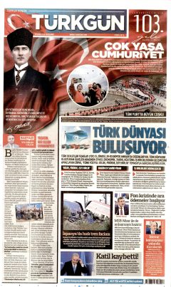 Türkgün Gazetesi Manşetleri