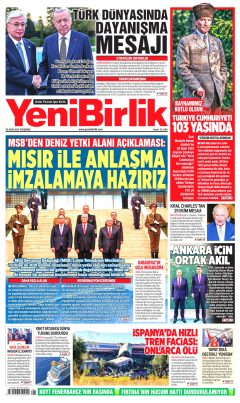 YeniBirlik Gazetesi Manşetleri